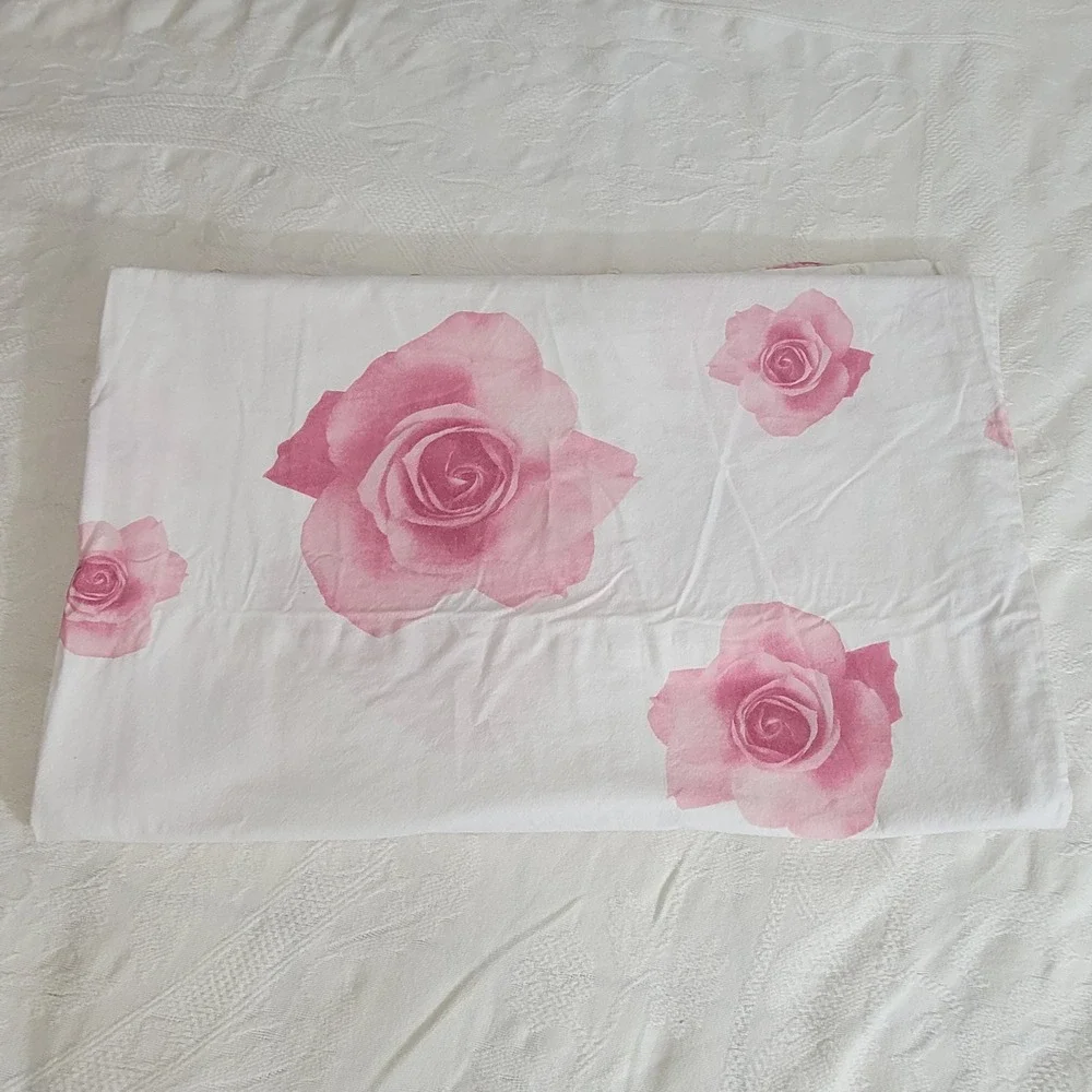 Modum Switzerland 100% Cotton Pink Rose Floral Duvet Cover 59